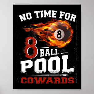 Funny 8 Ball Pool Billiard Spieler Quote Team Leag Poster