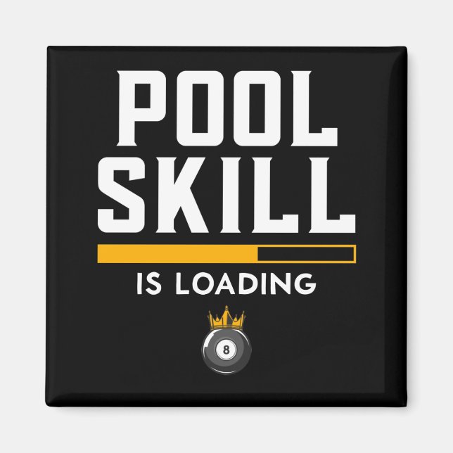 Funny 8 Ball Zitat Sport Billiard Pool Magnet (Vorne)