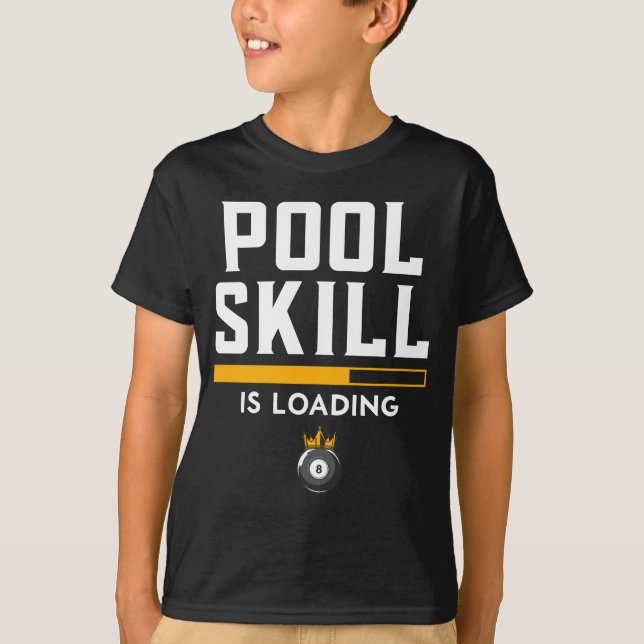 Funny 8 Ball Zitat Sport Billiard Pool T-Shirt (Vorderseite)