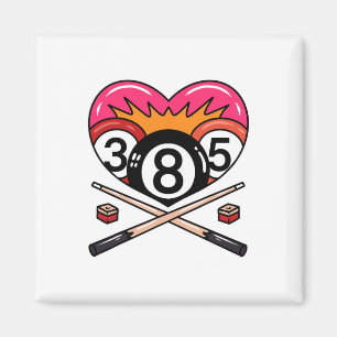 Funny 8 Ll Billiard Pool Player 8 Ll Billiard Magnet
