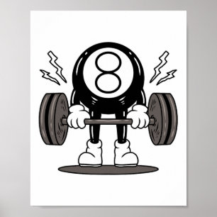 Funny 8 Ll Billiard Pool Player 8 Ll Billiard Poster
