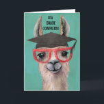Funny 8th Grad Graduation Card Karte<br><div class="desc">Celebrate with a bit of laughter and fun with this 8th grade educated llama. Funny watercolor style card for your favorite grad. Card says 8th Grad Completed - No Probllama!</div>