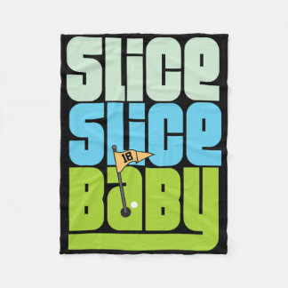 Funny 90's Pun Slice Slice Baby Golf T Shirt Fleecedecke