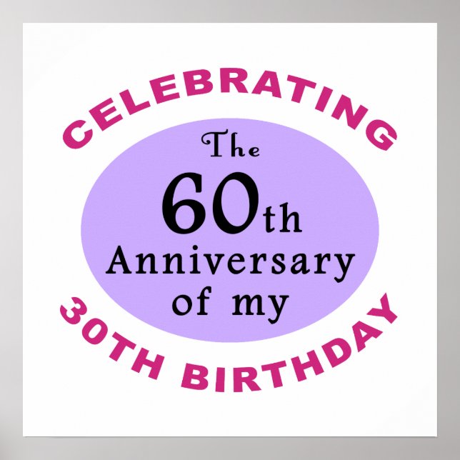 Funny 90th Birthday Gag Gifts Poster (Vorne)