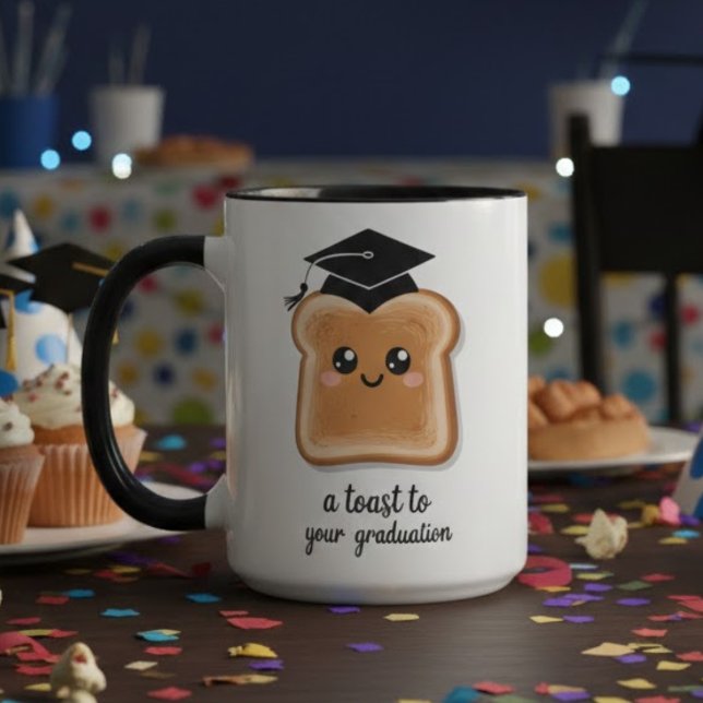 Funny A Toast To Your Graduation University Grad Tasse (Von Creator hochgeladen)