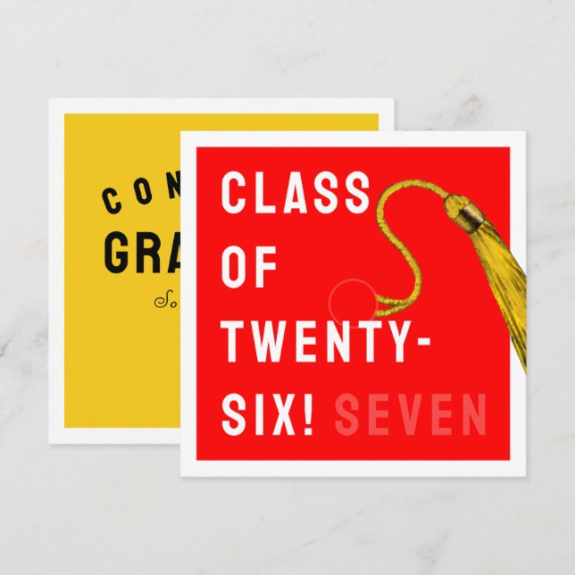 Funny Abschluss 2025 Karte (Vorne/Hinten)