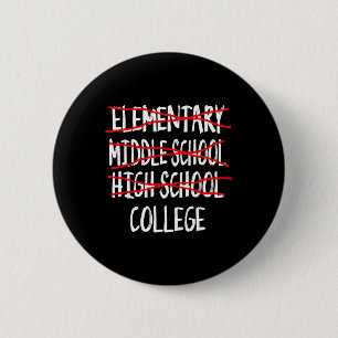 Funny Abschluss High School 2025 High School Grad Button