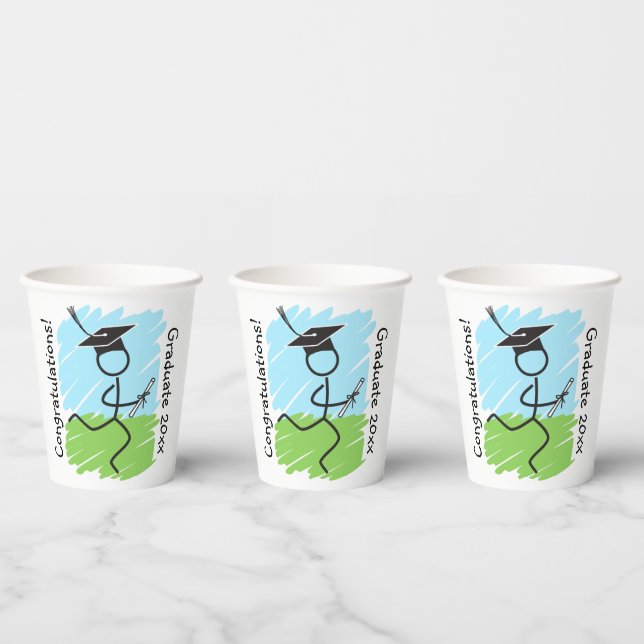 Funny Abschluss Runner © Paper Cups Pappbecher (Multi)