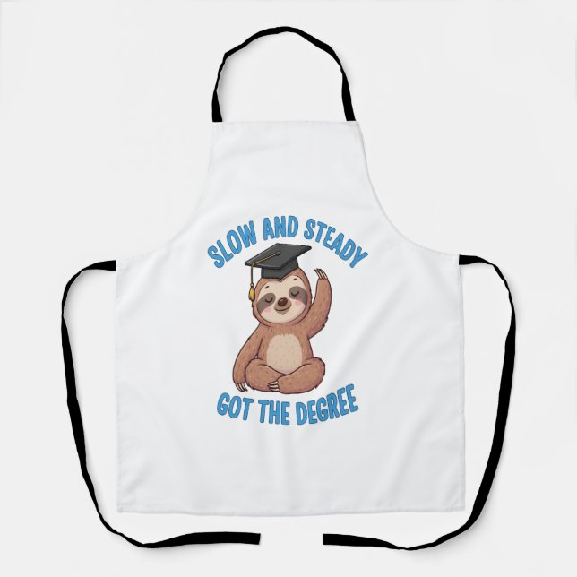 Funny Abschluss Sloth Schürze (Vorderseite)