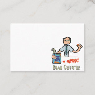 Funny Accountant Bean Counter Visitenkarte