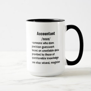 Funny Accountant Definition Geschenke für Männer F Tasse