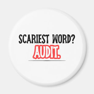 Funny Accountant Halloween - Beängstigendes Wort? Magnet