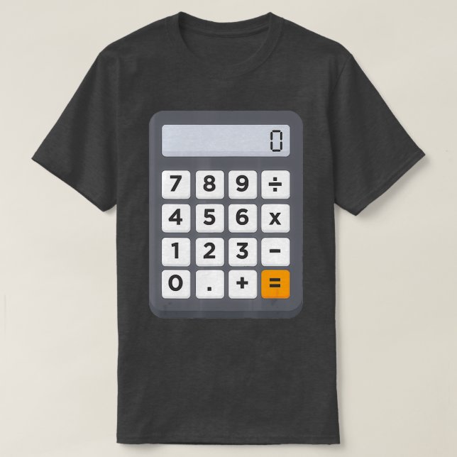 Funny Accountant Halloween Costume Outfit Math Cal T-Shirt (Design vorne)