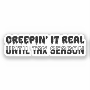 Funny Accountant Halloween - Creepin' It Real Aufkleber