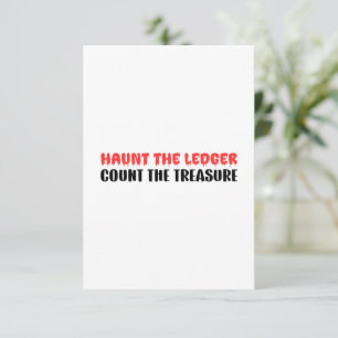 Funny Accountant Halloween Statement Dankeskarte