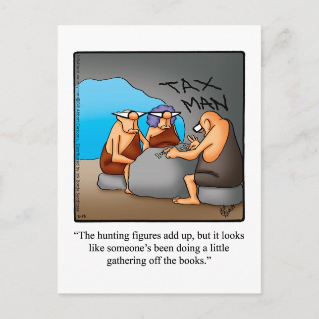 Funny Accountant Spaß Postcard Postkarte (Vorderseite)