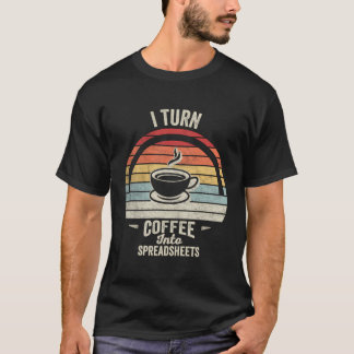 Funny Accountant Spreadsheets Shirt Retro Vintag