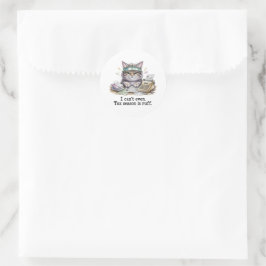 Funny Accountant Sticker Tax Season Is Ruff Cat Gi