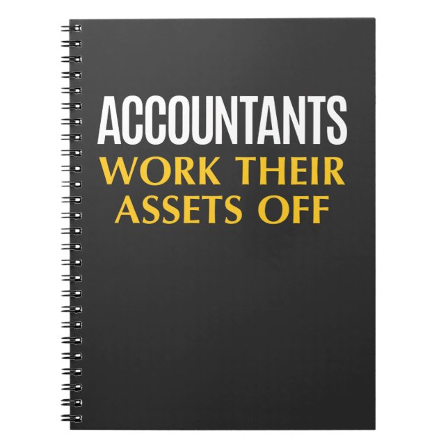 Funny Accountant work Asset Accounting Spaß Notizblock (Vorderseite)
