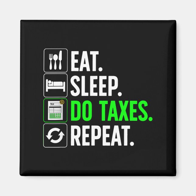 Funny Accounting Art For Men Women Spreadsheets Ac Magnet (Vorne)