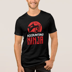 Funny Accounting Ninja CPA Finance Expert Novelty Tri-Blend Shirt