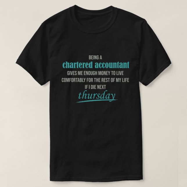 Funny Accounting Shirt, Buchhalter im Shirt (Design vorne)