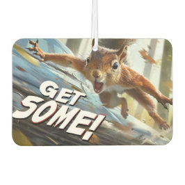 Funny Action Squirrel Air Freshener "Get some" Autolufterfrischer
