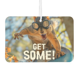 Funny Action Squirrel Air Freshener "Get some" Autolufterfrischer