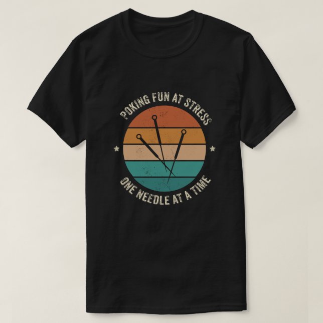 Funny Acupuncturist Geschenk - gestörtes Design T-Shirt (Design vorne)
