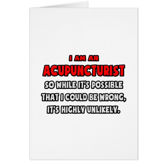 Funny Acupuncturist .. Sehr unwahrscheinlich (Vorne)