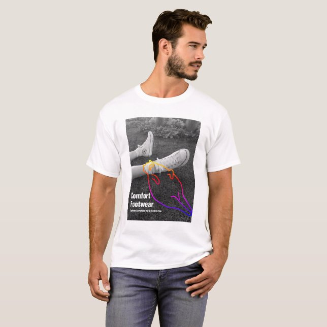 Funny Ad Poster T-Shirt (Vorne ganz)