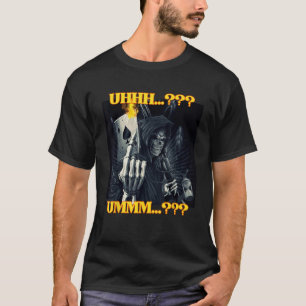Funny ADHD Cool Edgy Hard Skeleton Meme T-Shirt