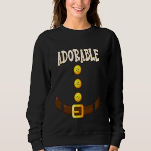 Funny Adororable Weihnachten Gnome Zwarf Matching  Sweatshirt