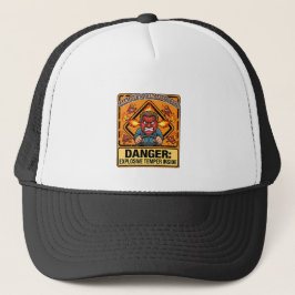 Funny ADR Trucker T-shirt, Explosive Temper Truckerkappe