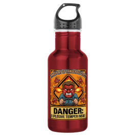 Funny ADR Trucker water bottle | Explosive Temper Edelstahlflasche