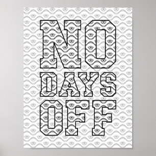 Funny Aduloring Coloring Poster - KEINE TAGE