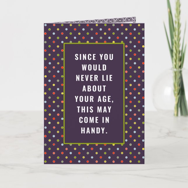 Funny Adult Birthday Card Karte (Vorderseite)