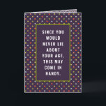 Funny Adult Birthday Card Karte<br><div class="desc">Kreative Geburtstagskarte und Geburtsurkunde für ihn oder sie. So personalisieren Sie Text bearbeiten,  um Namen und Geburtsdatum hinzuzufügen.</div>