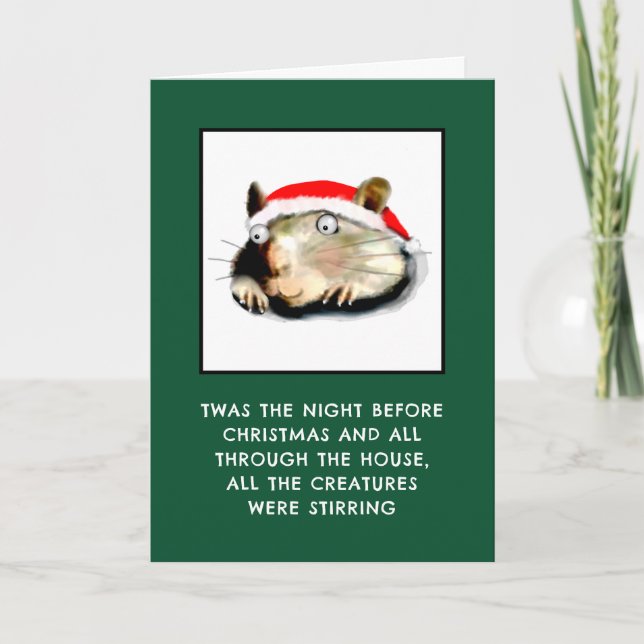 Funny Adult Christmas Feiertagskarte (Vorderseite)