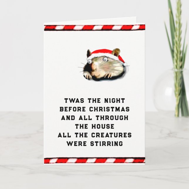 Funny Adult Christmas Feiertagskarte (Vorderseite)