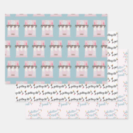 Funny Adult Christmas Geschenkpapier Set