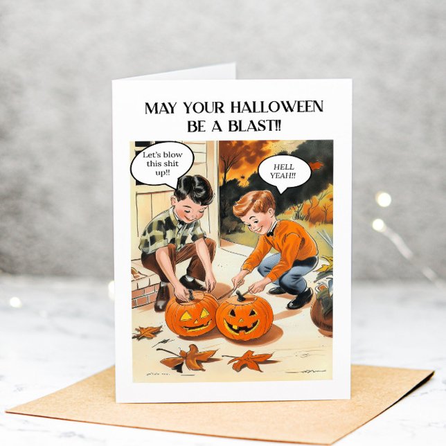Funny Adult Halloween Sarcastic Grußkarte Dankeskarte (Von Creator hochgeladen)