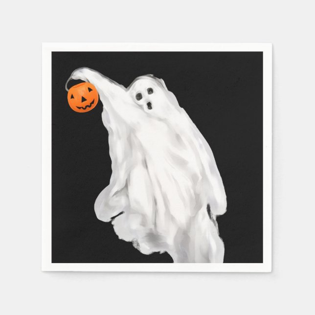 Funny Adult Halloween Unglaublich witzig Ghost Serviette (Vorderseite)