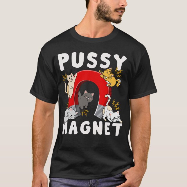 Funny Adult Humor Cat Men Women T-Shirt (Vorderseite)