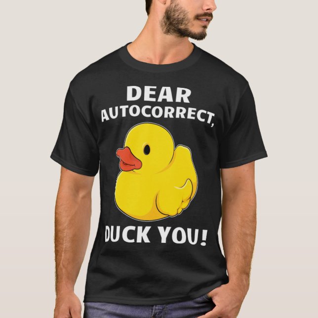 Funny Adult Humor Duck You Lieber Hunde Labrador  T-Shirt (Vorderseite)