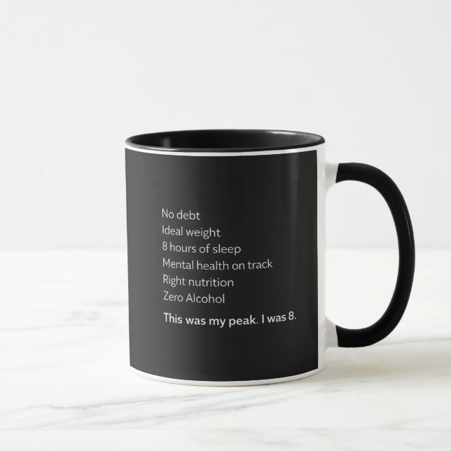 Funny Adulting Getting Older Humor  Tasse (Rechts)