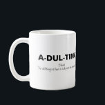 Funny Adulting Kaffeetasse<br><div class="desc">Für diejenigen, die in ihre eigenen Zuhause gezogen sind und für alltägliche Aufgaben verantwortlich werden müssen! Mit dem lustigen Sprichwort "A-DUL-TING, NOUN, DIE DULL DINGE, DIE WIR ZU TUN HABEN, UM ZU BEWEISEN, DASS WIR EIN ERWACHSENER SIND". Ein lustiges Geschenk für jeden Erwachsenen für alle Gelegenheiten, wäre gut wie ein...</div>