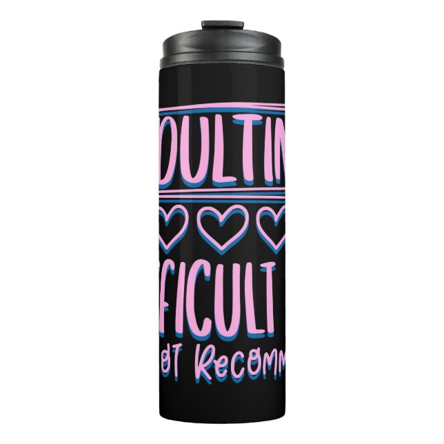 Funny Adulting Schwieriges AF würde nicht empfohle Thermosbecher (Vorderseite)