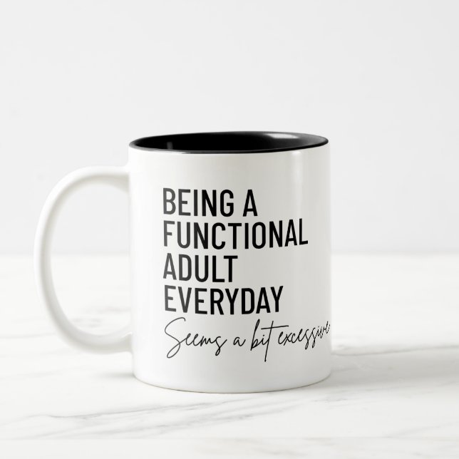 Funny Adulting Tasse (Links)