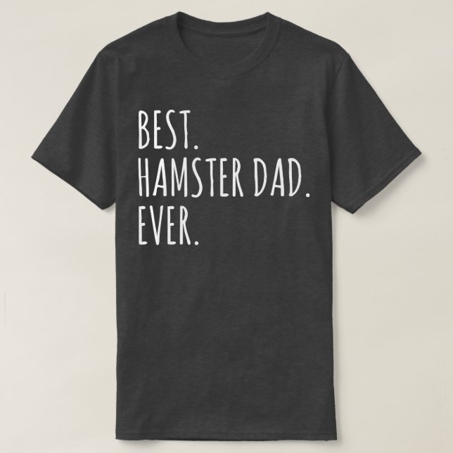 Funny Adults Bester Hamster Vater je T-Shirt (Design vorne)